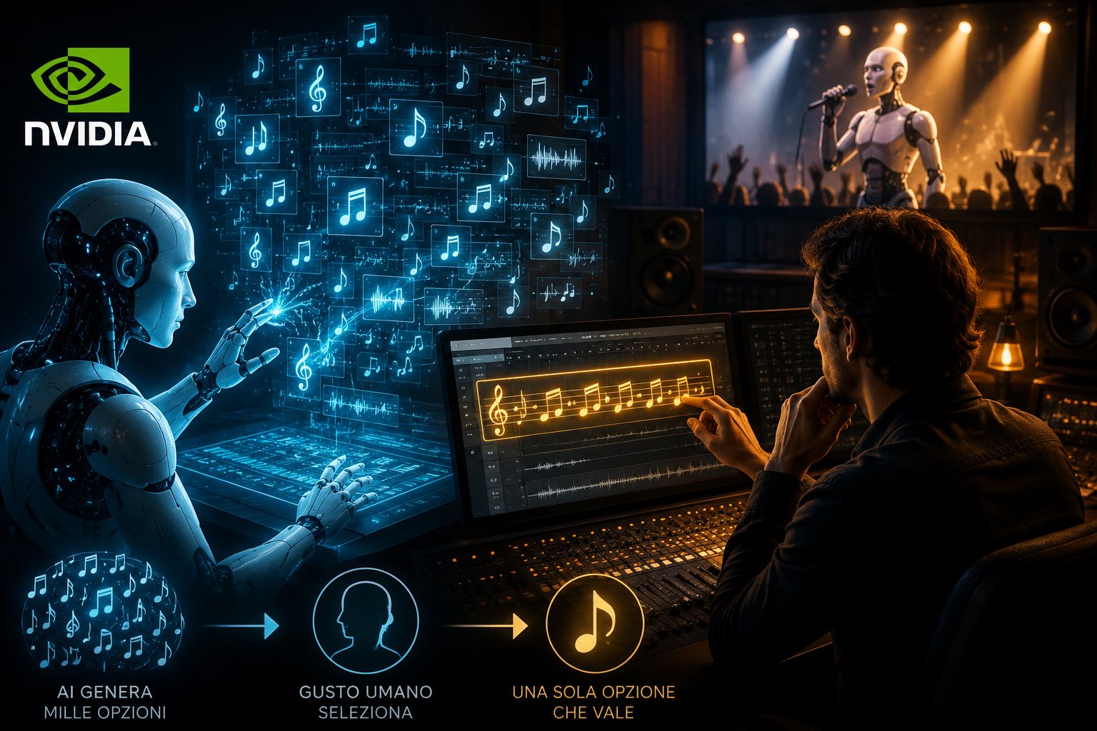 Il video musicale di Nvidia: perché le canzoni generate da AI hanno ancora bisogno del gusto umano