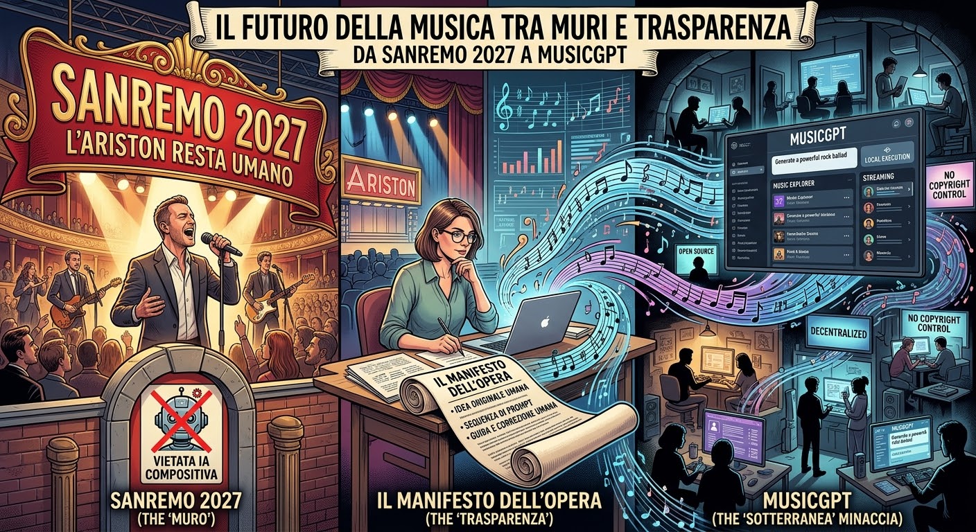 Il Futuro della Musica tra Muri e Trasparenza: Da Sanremo 2027 a MusicGPT